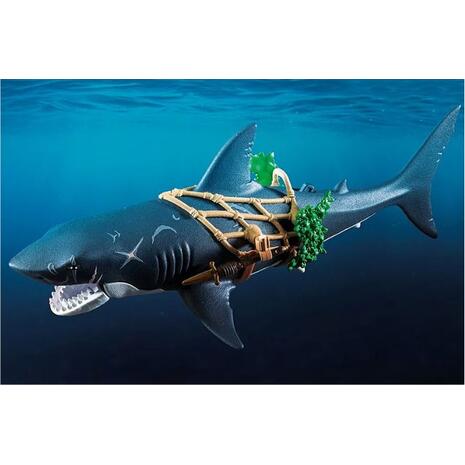 Playmobil Pirates Πειρατές Πειρατής Με Γιγαντιαίο Καρχαρία (71793)